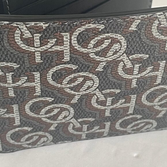 Coach Wallet 3 In 1 Mens CF134 Large Black Monogram Billfold ID 2 Piec - Picture 8 of 8